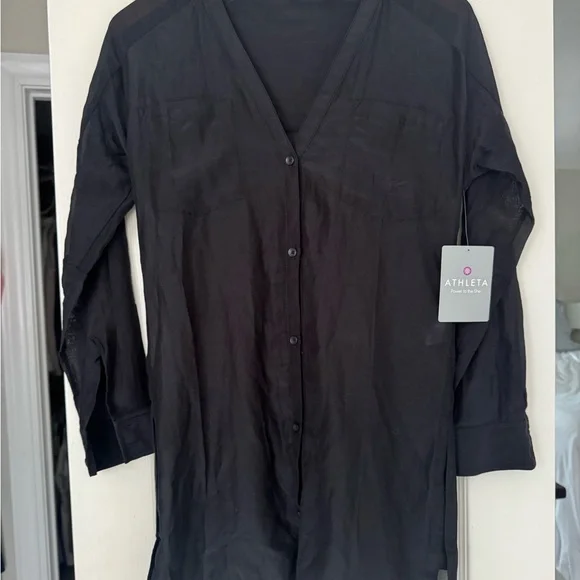 Athleta Black Women's Swim Cover-Up - Picture 4 of 7